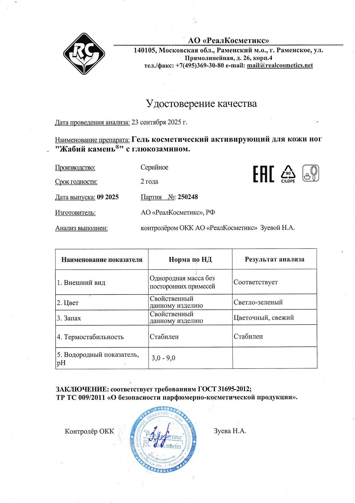 Паспорт №250248